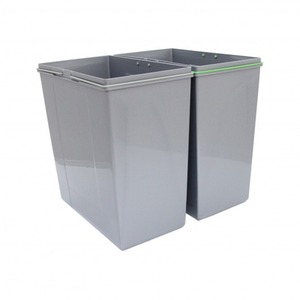 KuKoo 90L Pull Out Recycle Waste Bin - Grey by Kukoo