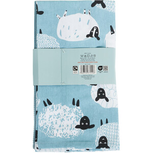 Pack of 3 Highland Flock Fluffy Tea Towels - Blue