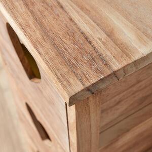 Home Source Hartsmere 4 Drawer Tallboy Chest Storage Unit - Natural - Natural by Home Source