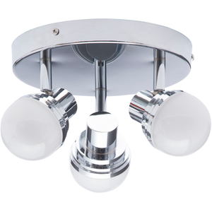 Skipton 3 Light Bathroom Spotlight Plate - Chrome by Litecraft