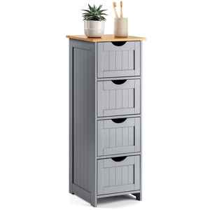 Bathroom 4 Drawer Cabinet - Grey by Christow