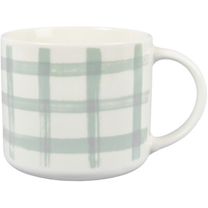 Gingham Yellow or Green Drum Mug - Yellow or Green
