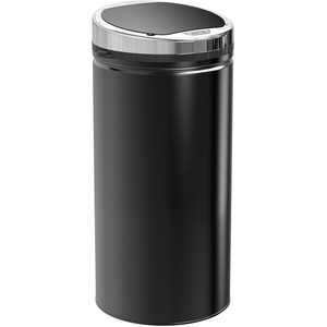HOMCOM Stainless Steel Automatic Sensor Waste Bin - Black / 32l / 42l by HOMCOM