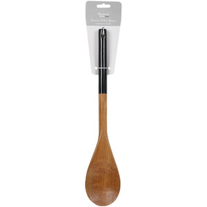Acacia Solid Spoon with Painted Handle - Black