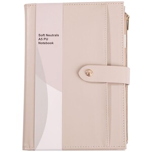 Soft Neutrals A5 PU Notebook - Neutral