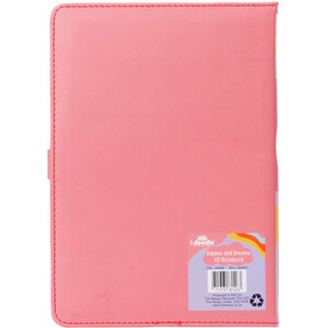 Daisies and Dreams A5 PU Notebook - Pink by i-doodle