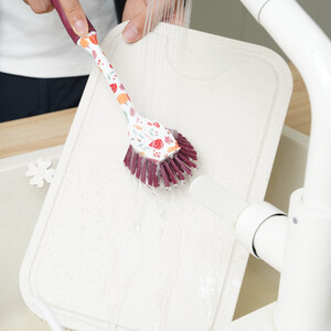 Autumn Pumpkin Dish Brush - Brown