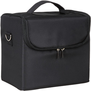 Oxford Fabric Makeup Case - Black by komore