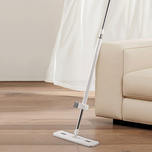 Hands-free Wet Dry Mop - Grey & White by komore
