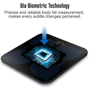 Digital Bluetooth Bathroom Weighing Scales Body Fat Smart Analyzer - Black by Bucanim