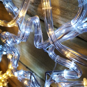 Flashing Multi Function Snowflake Rope Light in Cool and Warm - White by Samuel Alexander