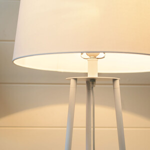 Evie Shelf Floor Lamp - White