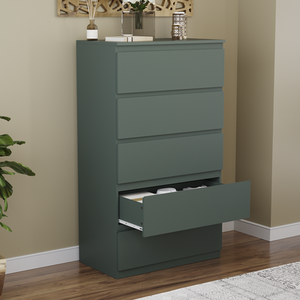 Denver Bedroom Set (2 Drawer Bedside, 5 Drawer Chest, 2 Door 2 Drawer Wardrobe) by Vida Designs