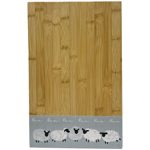 Highland Flock Large Bamboo Board with UV printing - Brown