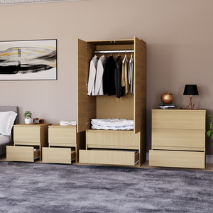 Denver Bedroom Set (2 Drawer Bedside (x2), 3 Drawer Chest, 2 Door Wardrobe) by Vida Designs