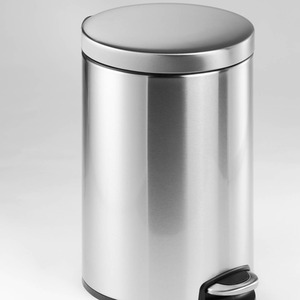 Durable Pedal Bin Round - Silver / 12l by Durable