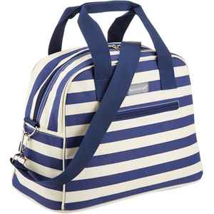 KitchenCraft Lulworth 11.5 Litre Blue Stripe Holdall Style Cool Bag - Blue by KitchenCraft