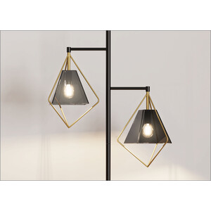 Parker Floor Lamp - Black and Gold