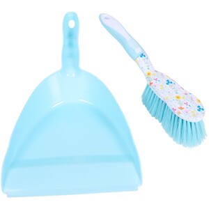 In Bloom Dust Pan and Brush - Blue