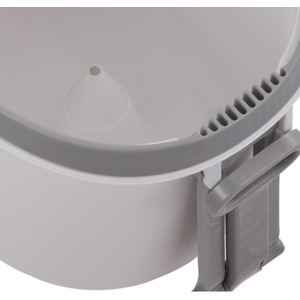 Livingandhome Spin Mop Bucket Set with 2 Extra Heads - Grey & White by Livingandhome