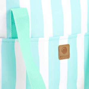 Whitesands Large Insulted 20L Family Picnic Cool Bag - Stripped Green by Bayside