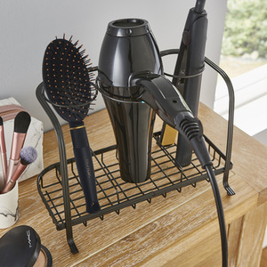 Freestanding Hair Dryer and Straighteners Holder - Graphite by House Of Home
