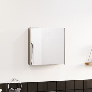 Tiano Stainless Steel Mirrored Cabinet - Steel / 2 by Vida Designs