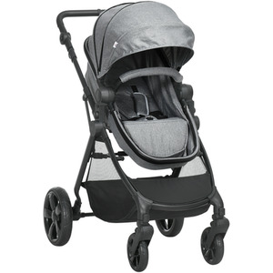 HOMCOM 2 in 1 Pushchair with Reversible Seat Baby Stroller - Grey by HOMCOM