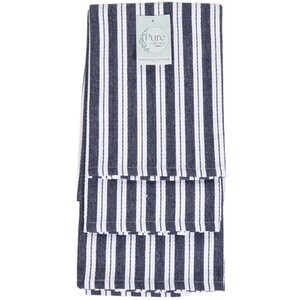 Pack of 3 Basket Weave Tea Towels - Blue