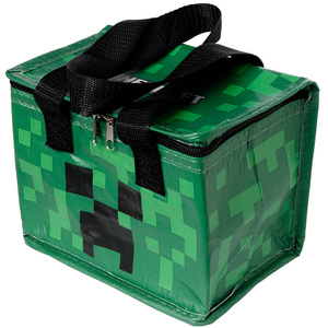 Minecraft Creeper RPET Reusable Lunch Bag Cool Bag - Green by Minecraft