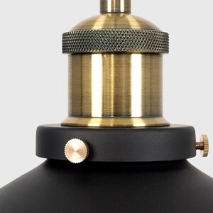 Cononial Black Ceiling Light Pendant - Black by ValueLights