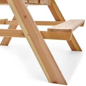 Wooden Sand & Water Picnic Table - Brown by Plum