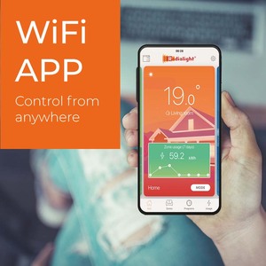 Radialight Icon Wifi Vertical Electric Heater, Wall Mounted - Anthracite / 1 by Radialight