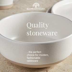 Avena 16 Piece Dinnerware Set - Linen White by Barbary and Oak