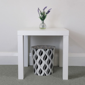 Small Leaves Waste Paper Bin by JVL