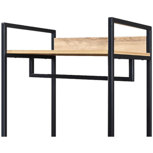 Alva Pair of Double Open Wardrobes with 2 Drawers and 4 Shelves - Oak by Swish Furniture