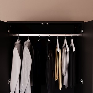 Denver Bedroom Set (2 Drawer Bedside, 8 Drawer Chest, 2 Door 2 Drawer Wardrobe) by Vida Designs