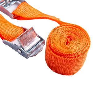 2m Ratchet Straps Orange Pack of 2 - Orange by Blackspur