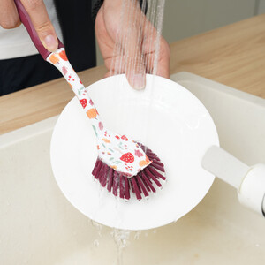 Autumn Pumpkin Dish Brush - Brown