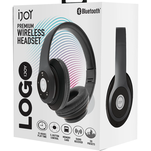 Logo Premium Wireless Headphones - Black by IJoy