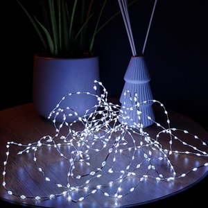 Compact MicroBrights Christmas Lights with LEDs in White - White by Samuel Alexander
