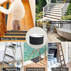 1 Roll Matte Anti-Slip PVC Tape - Black by Livingandhome