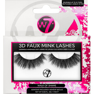 W7 Walk of Shame 3D Faux Mink Lashes - Black by W7