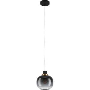 EGLO Oilella Black Grey Smoked Pendant - Black by EGLO