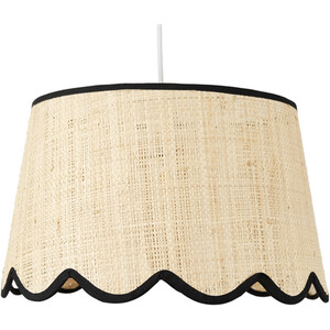 Tilda Scallop Shade - Natural and Black