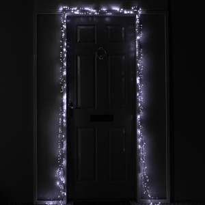 Door Christmas String Lights with 440 White LEDs - White by Samuel Alexander