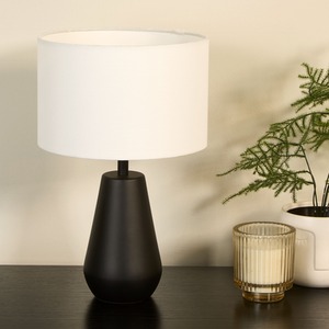 Orson Pair Touch Table Lamps - Black by Lighting Collection