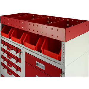 Firecracker Metal Van Racking - Red by Monster Racking