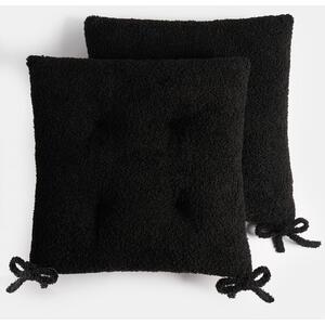 Pack of Boucle Dining Chair Seat Pads by OHS