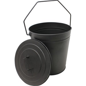Charnwood Coal Bucket Fireside Log Holder - Black by JVL